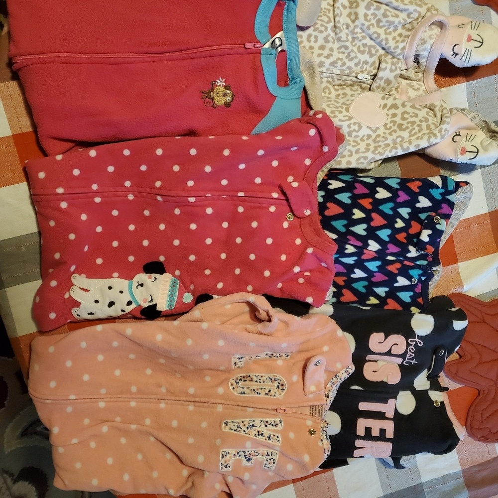 6 pairs of toddler PJs